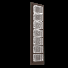  IDB0087-01-FB-TP-L2 - Tessera  Sconce (S)-Flat Bronze-Pavé Cast Glass