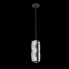  LAB0087-01-MB-TE-001-L2 - Tessera Pendant-Matte Black-Tetro Cast Glass