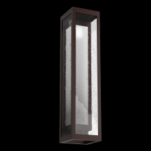  ODB0027-26-SB-F-L2 - Outdoor Tall Double Box Cover Sconce with Glass-Statuary Bronze-Glass