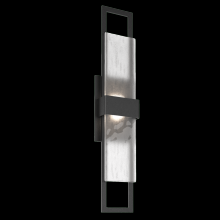  ODB0085-02-TB-FG-L2 - Sasha 28" Sconce-Textured Black-Frosted Granite