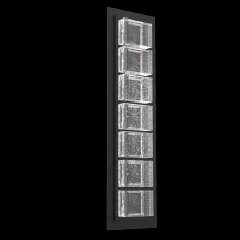  ODB0087-01-TB-TP-L2 - Tessera  Outdoor Sconce (S)-Textured Black-Pavé Cast Glass