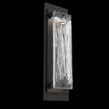  ODB0090-01-TB-TL-L2 - Tabulo Outdoor Sconce (M)-Textured Black-Linea Cast Glass