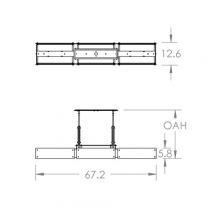 Hammerton PLB0026-0D-BS-SG-001-L1 - Urban Loft Trestle Linear - 67-Inch (LED)