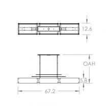 Hammerton PLB0026-0F-BS-BG-001-L1 - Urban Loft Parallel Linear -67-Inch (LED)