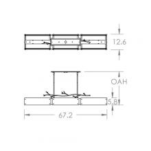 Hammerton PLB0032-0D-BS-SG-001-E2 - Ironwood Linear - 67-Inch