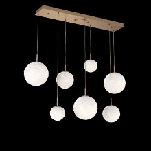  PLB0092-07-NB-WL-C01-L3 - Gaia Linear Multi-Pendant Chandelier