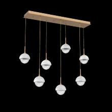  PLB0093-07-NB-WC-C01-L1 - Cabochon Linear Pendant Chandelier