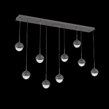  PLB0093-09-GP-MC-C01-L3 - Cabochon Linear Pendant Chandelier