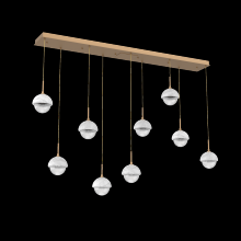  PLB0093-09-NB-WC-C01-L1 - Cabochon Linear Pendant Chandelier