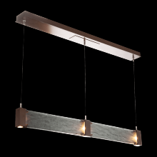  PLB0042-47-FB-BG-CA1-L1 - Parallel Linear Suspension-Flat Bronze-Granite Glass