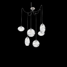 Hammerton SCB0048-06-BS-OC-C01-E2 - Misto Round 6pc Swag Multi-Pendant