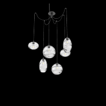 Hammerton SCB0048-06-MB-OC-C01-E2 - Misto Round 6pc Swag Multi-Pendant