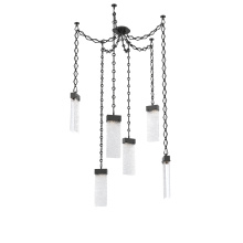 Hammerton SNB0042-06-MB-CR-CH1-L3 - Parallel Multi Light Pendant Multi Port Canopy Matte Black