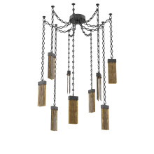 Hammerton SNB0042-09-MB-BG-CH1-L1 - Parallel Multi Light Pendant Multi Port Canopy Matte Black