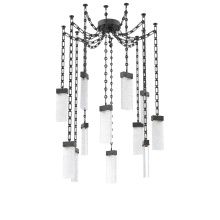 Hammerton SNB0042-12-MB-CR-CH3-L1 - Parallel Multi Light Pendant Multi Port Canopy Matte Black