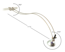  PLARC200SNM5M - Picture Light Arc Monopoint 50W MR16 Hal Satin Nickel