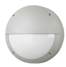  WO813SIMB6 - Outdoor Wall Lux Round Visa Silver Medium Base Incandescent 60W A19