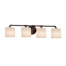 Justice Design Group CLD-8464-30-DBRZ - Bronx 4-Light Bath Bar