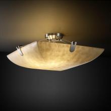  CLD-9614-25-MBLK-LED-6000 - 36" Semi-Flush Bowl w/ U-Clips