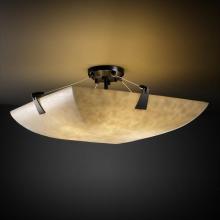  CLD-9632-35-MBLK-LED-5000 - 24" Semi-Flush Bowl w/ Tapered Clips