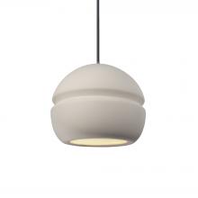 Justice Design Group CER-6410-BIS-NCKL-BKCD - Small Sphere 1-Light Pendant