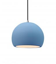  CER-6530-SKBL-NCKL-BKCD - Small Globe 1-Light Pendant