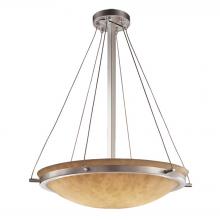  CLD-9692-35-NCKL - 24" Round Pendant Bowl w/ Ring