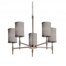  FAB-8410-10-GRAY-NCKL - Union 5-Light Chandelier