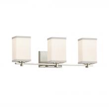  FAB-8443-15-WHTE-NCKL - Era 3-Light Bath Bar