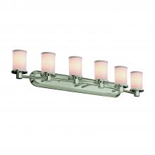  FAB-8516-10-WHTE-NCKL - Rondo 6-Light Bath Bar