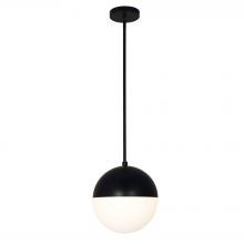  FSN-4151-OPAL-MBLK - Ion 1-Light 10" Pendant