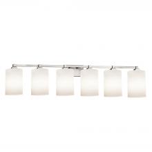  FSN-8436-10-OPAL-NCKL - Regency 6-Light Bath Bar