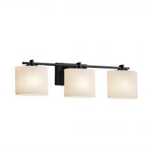  FSN-8443-30-OPAL-MBLK - Era 3-Light Bath Bar