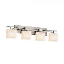  FSN-8704-55-OPAL-NCKL - Aero 4-Light Bath Bar