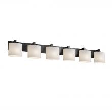  FSN-8926-30-OPAL-MBLK - Modular 6-Light Bath Bar