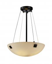  FSN-9661-35-OPAL-MBLK-F5-LED3-3000 - 18" LED Pendant Bowl w/ Finials