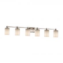  POR-8426-10-PLET-NCKL - Tetra 6-Light Bath Bar