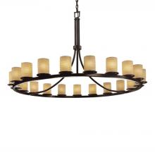  POR-8716-10-WAVE-DBRZ-LED21-14700 - Dakota 21-Light 1-Tier Ring LED Chandelier