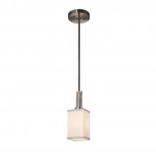  FAB-8445-15-WHTE-NCKL - Era 1-Light Mini-Pendant