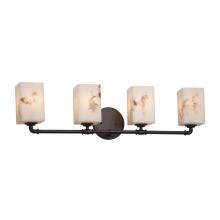 Justice Design Group FAL-8464-15-DBRZ - Bronx 4-Light Bath Bar