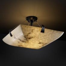  FAL-9632-35-MBLK-LED-5000 - 24" Semi-Flush Bowl w/ Tapered Clips