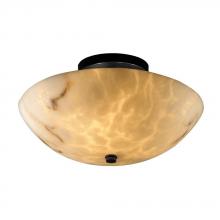  FAL-9690-35-MBLK-LED-2000 - 14" Round Semi-Flush Bowl