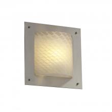  FSN-5561-WEVE-MBLK-LED-1000 - Framed Square 4-Sided Wall Sconce (ADA)