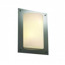  FSN-5563-OPAL-MBLK-LED-2000 - Framed Rectangle 4-Sided Wall Sconce (ADA)