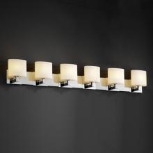 Justice Design Group FSN-8926-40-OPAL-DBRZ - Modular 6-Light Bath Bar