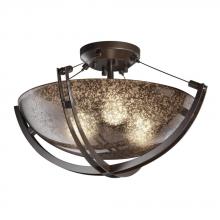  FSN-9711-35-MROR-DBRZ-LED-3000 - 18" Semi-Flush Bowl w/ Crossbar