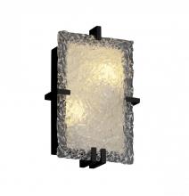  GLA-5551-LACE-DBRZ-LED-2000 - Clips Rectangle Wall Sconce (ADA)