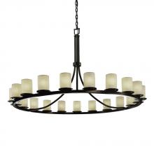  POR-8716-10-SAWT-DBRZ - Dakota 21-Light 1-Tier Ring Chandelier