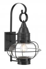  1512-GM-CL - Classic Onion Outdoor Wall Light - Gun Metal with Clear Glass