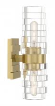  9765-SB-IC - Murano 2-Light Vanity Sconce - Satin Brass